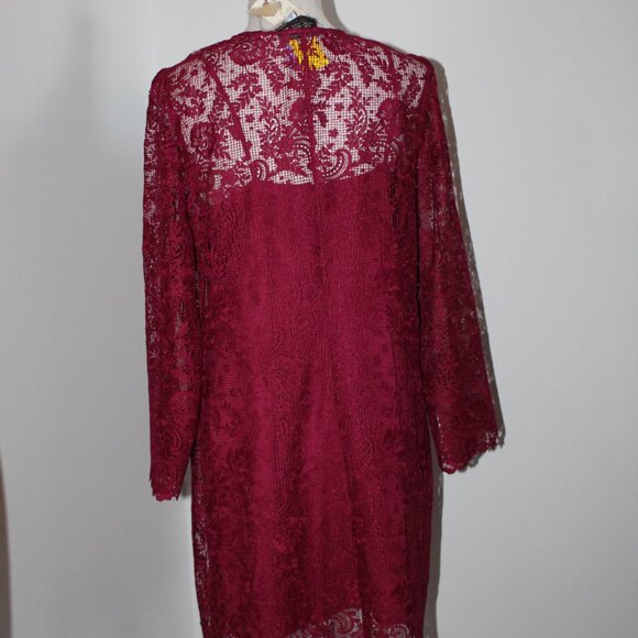 NWT Johnny Was Biya 3J Workshop JWLA 2 Piece Harper Lace Mini Dress M - Picture 6 of 8